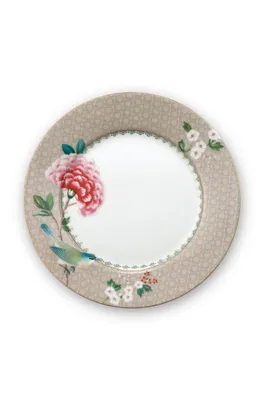 Image de Pip Studio Frühstücksteller Blushing Birds Khaki Ø 21 cm