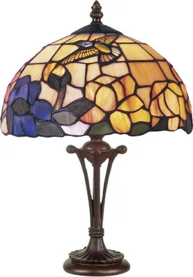 Obrázok produktu pre Casa Padrino Luxusná stolová lampa Tiffany Multicoloured Ø 25 x H. 47 cm - Stolová lampa Tiffany - Stoličková lampa Tiffany - Svetlá Tiffany - Luxusný interiér - svietidlá