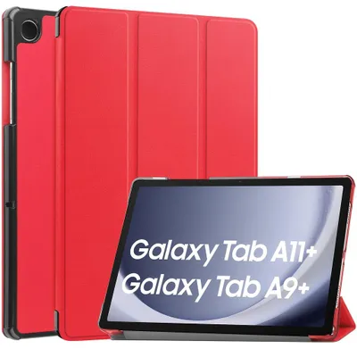 Produktbild von Schutzhülle für Samsung Galaxy Tab A9+ A11+ 11" Hülle SM-X210 X216 X218 X230 X236B (2025/2023) Tasche Smart Cover Magnetisch schlanke Hülle - Rot
