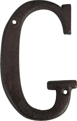Produktbild von Clayre & Eef Eisen Buschstabe G 13 cm Braun Eisen