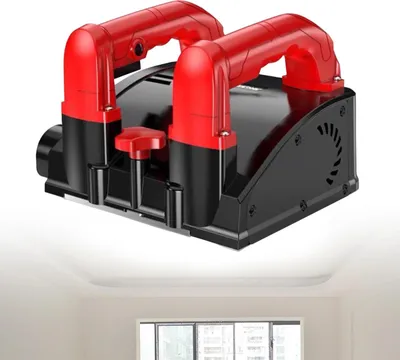 Image de Fraiseuse murale - Fraiseuse murale électrique - 1 200 W - Profondeur réglable - Boîtier en aluminium - Lames en acier au tungstène - 26 lames - 220 V