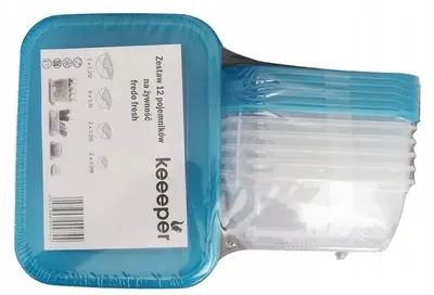 Produktbild von Keeeper Fredo Fresh Vorratsdosen Set, Blau, 12 Teile