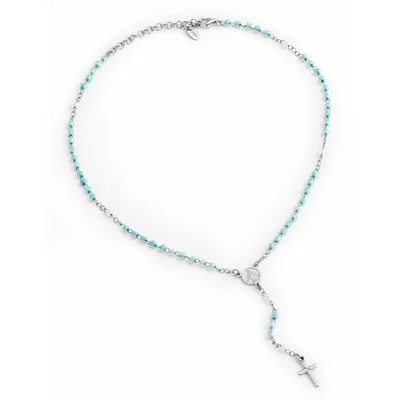 Produktbild von Halsketten Rosenkranz Amen Silber Bis 42 cm,Einstellbar Kollektion Rosario - frau