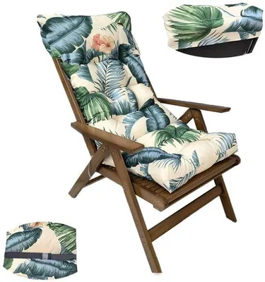 Immagine prodotto di Cuscino Unyqoos® per interni ed esterni – imbottitura extra spessa, rivestimento in cotone e poliestere, imbottitura 100% poliestere, antiscivolo, dimensioni 120 x 50 x 8 cm