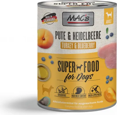 Immagine prodotto di MAC's Dog Pâté & Mirtilli 800gx6