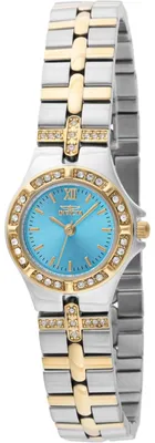 Obrázok produktu pre Invicta Wildflower 45873 Dámske Hodinky - Quartz Hnací Mechanizmus - Nerezová Oceľ s Modrým Ciferníkom - 21 mm