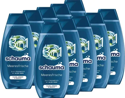 Produktbild von SCHAUMA Shampoo 3in1 Meeresfrische, 10x 400ml