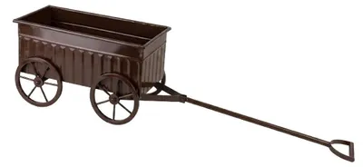 Produktbild von Pflanzenwagen Materialmix MONDEX ROGER 38x22x22 cm Schokobraun 1 Stück