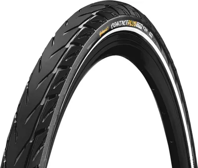 Produktbild von Continental Contact Plus City, 26", Stadt / Trekking, Straße, Tubeless-Reifen, Klappbarer Wulst, Schwarz, 180 TPI