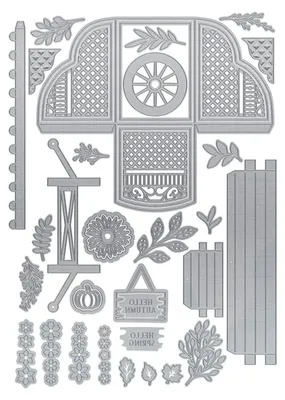 Image de Pochoirs en métal pour scrapbooking et création de cartes en 3D