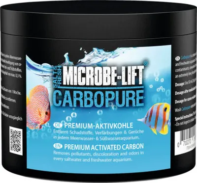 Produktbild von Aktivkohle MICROBE-LIFT Carbopure Premium Aktivkohle entfernt Schadstoffe, Verfärbungen und Gerüche für Süß- und Meerwas