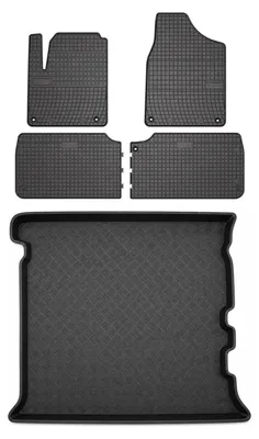 Immagine prodotto di Tappetini gomma SolidPRO + bagagliaio per Volkswagen Sharan I 1995-2010 5 pezzi