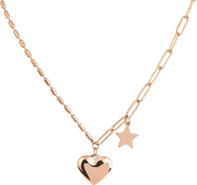 Produktbild von Akzent Damenkette aus Edelstahl mit Anhängern, Länge 43 cm