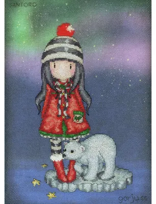 Image de Bothy Threads kit de point de croix compté "Aurora", XG46, 22x30,5cm, DIY