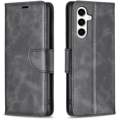 Produktbild von Mobigear Premium Handyhülle für Samsung Galaxy S24 FE – Klapphülle mit Portemonnaie – Schwarz