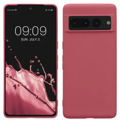 Produktbild von kwmobile Handyhülle für Google Pixel 7 Pro Hülle - TPU Case - Kabelloses Laden - Schutzhülle Cover in Dark Rose