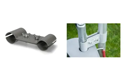 Produktbild von cartrend Deichselhalterung, aus Stahl, grau