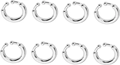 Image de Bristol Novelty Clip-On-Bodypiercingringe BN1989 (Einheitsgröße) (Silber)