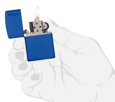 Produktbild von Zippo Feuerzeug 1290008 Royal Blue Matte, 229Zl, Sturmfeuerzeug, Gasfeuerzeug