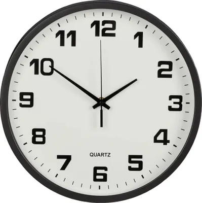 Obrázek produktu pro Verk 27068 Nástěnné hodiny analogové 25 cm černé