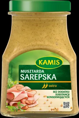Produktbild von Kamis Senf Sarepska scharf 185g - Soßen & Beilagen