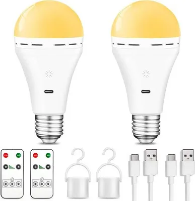 Obrázek produktu pro Stmívatelná LED žárovka 7 W s USB-C, dálkovým ovládáním a háčkem