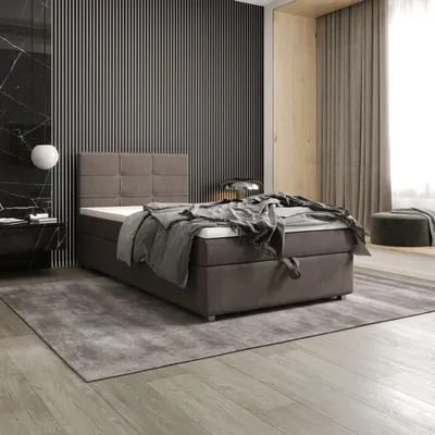 Obrázek produktu pro Jednolůžková postel 120x200 STIG 7 s úložným prostorem - světle hnědá