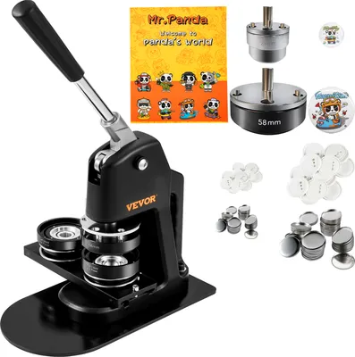 Produktbild von VEVOR Button machine Button maker DIY Badge Punch Press 58 mm & 25 mm