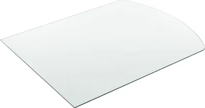 [neu.haus] Sklenená doska 85x75cm Uhlový sklenený stôl ESG Sklenená krbová doska Krbové sklo Stôl pre domácich majstrov