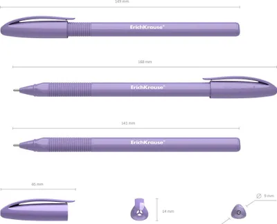 Produktbild von Kugelschreiber U-109 Pastel 0,3mm mit Gummigriff 50er Set Blau