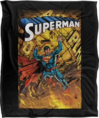 Produktbild von Superman - "One" Decke, Seidig, Supersoft TV23631 (Einheitsgröße) (Schwarz/Bunt)