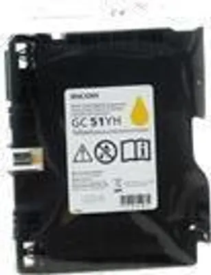 Obrázek produktu pro Ricoh 405865, Vysoká (XL) výtěžnost, Žlutá, 1 kusů, 2500 str., Balení po jednom