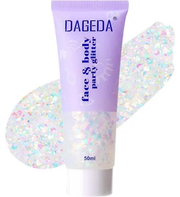 Produktbild von Body Glitter Gel Holografisch für Gesicht & Körper #Rainbow