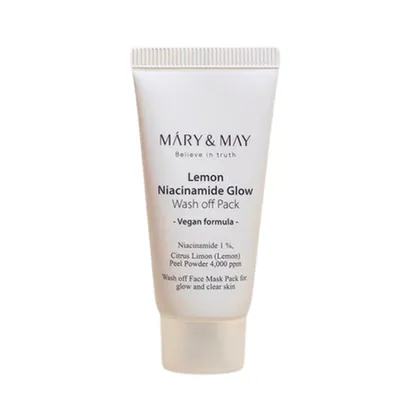 Produktbild von Mary&May Lemon Niacinamide Glow Wash off Pack 30g - Verfrbungen reduzierende Gesichtsmaske