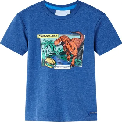 Produktbild von "2026 Promotion" Kinder-T-Shirt - Gute Qualität - Dunkelblau Melange 140 - Langarmshirts MM130