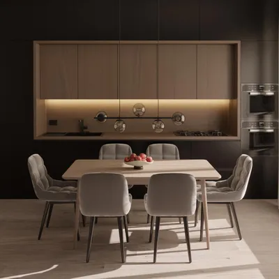Immagine prodotto di LUMIÈRE Design Lampada a Sospensione 'Livana' 5 Luci LED Vetro Opalino Lampadario Nero