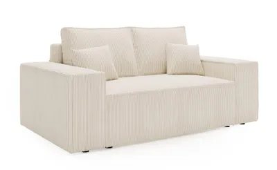 Produktbild von ANMIL Sofa LAGOS Small 188 × 94 x 104 cm – Schlafsofa mit Bettkasten, Cordstoff in Beige