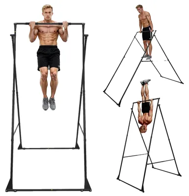 Produktbild von VEVOR Aerial Yoga Rahmen, 2,9 m Höhe Yoga Schwingstand, Max 250 kg Tragfähigkeit verchromtes Stahlrohr Inversions-Yoga-Schwingstand Yoga Rig Yoga Sling Inversionsgerät für Indoor Outdoor Aerial Yoga