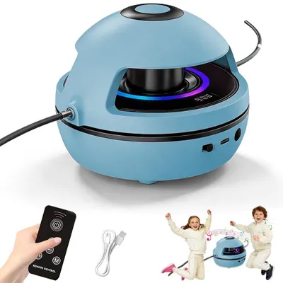 Zdjęcie produktu dla Elektroniczna skakanka z pilotem, 10 stopni prędkości i funkcją odtwarzania muzyki przez Bluetooth