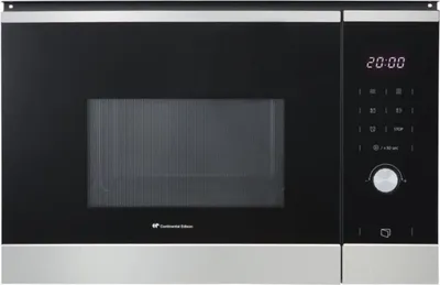 Produktbild von Einbau-Mikrowelle – CONTINENTAL EDISON – CEMO25GINE – Schwarzer Edelstahl, L 59,5 x H 38,8 x T 40,1 cm – 25 l