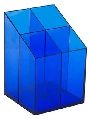 Image de Porte-stylos, transparent bleu