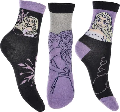 Produktbild von Frozen - Die Eiskönigin Socken 3 Paar Strümpfe Paket Kinder Mädchen      , Größe:23/26
