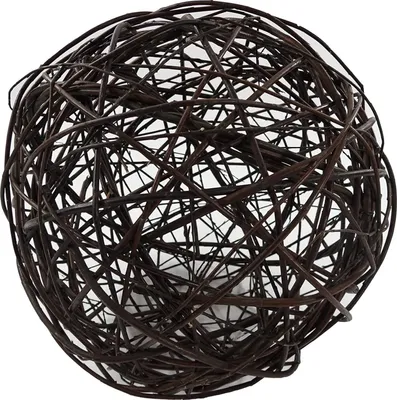 Produktbild von Ogrodzenia Wiklinowe Weidenkugel, 50 cm, Gartenkugeln für Außen & Innen, Dekokugel aus geflochtener Weide für Garten, Balkon und Terrasse