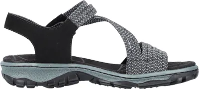 Produktbild von Rieker Trekkingsandalen - Graphitschwarz Kunstleder Größe: 41 Normal