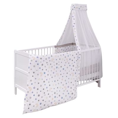 Jonka Komplettbett Mona Weiß 70 x 140 cm - Nachthimmel - OneSize