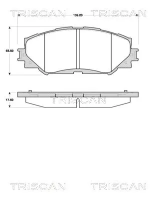 Produktbild von TRISCAN Bremsbeläge Bremsklötze VORNE 8110 13070