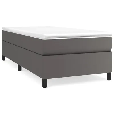Obrázek produktu pro Rám postele s boxspringem šedá 100 x 200 cm umělá kůže