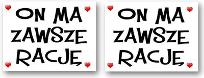 Image de Autocollants pour chaussures « He's Always Right », 2 pièces, 1 paquet