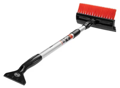 Produktbild von HEYNER® Eiskratzer Auto 4in1 faltbar Scheibenreiniger 20 cm Dual-Wischer Schneebesen klappbar Microfaser Aluminium Teleskop 56-82cm Schneekratzer lackschonend