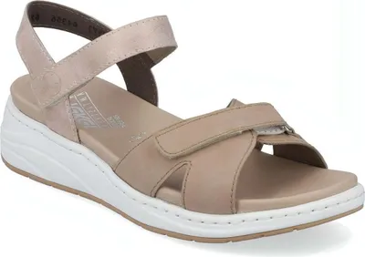 Produktbild von Rieker Damen Klassische Sandalen 64356-62 Farbe: Beige Größe: 40